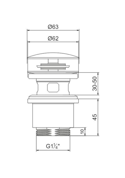 Eca Yak 102199625 Bas Bırak Taşmalı Lavabo Sifon Başlığı Krom