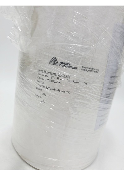 Avery Dennison Yapışkanlı Etiket Rulo 33cm X 100 Metre Beyaz