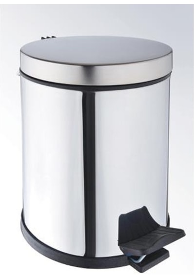 Onno Ck-9000-3 Pedallı Paslanmaz Çöp Kovası 3 Lt. Krom