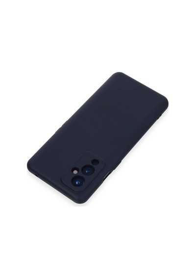 One Plus 9 Kılıf Nano İçi Kadife Silikon - Lacivert Renkli