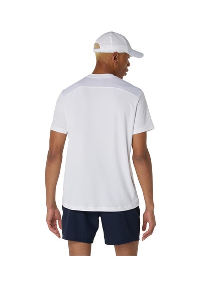 Asics Court Ss Top Erkek White Traditional Kısa Kollu Tshirt 2041a339-100 Beyaz