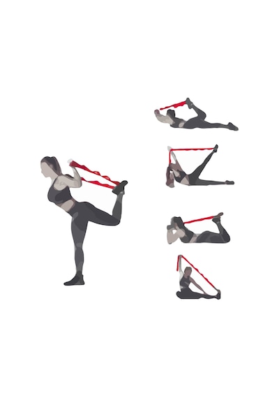 Rebuwo Sekiz Kademeli Yoga Germe Kayışı Esneme Kayışı