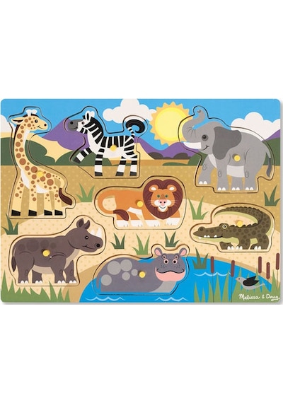 Melissa And Doug Ahşap Tutmalı Yapboz Safari (Yeni)