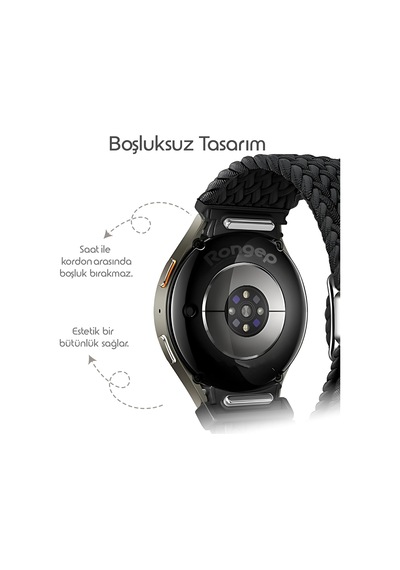 Yeni Nesil Bağlantı Örgü Loop 20mm Kordon Samsung İle Uyumlu Galaxy Watch 7/6/5/4 Serisi İçin Galaxy Watch 7 Kordon 40mm/44mm Watch 6/4 Classic 47/43/42mm Watch 5 Pro Uyumlu