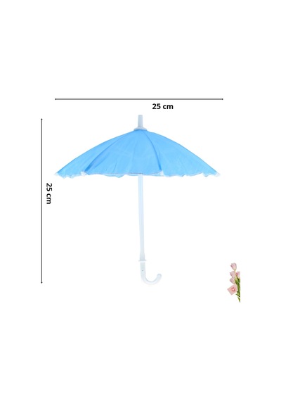 Dekoratif Süs Şemsiyesi. 25 CM - Mavi