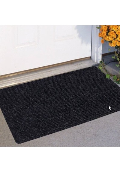 Pvc Tabanlı Kaymaz Çelik Paspas 40X60 Ebatta-40 Cm X 60 Cm-Siyah