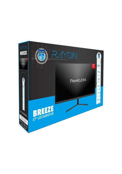 Buradabulabilirsin Raydın Breeze, 27", 2ms, 75hz, Full Hd, 250 Nits, D-sub, Hdmı, Frameless, Va Led Monitör Siyah Nl