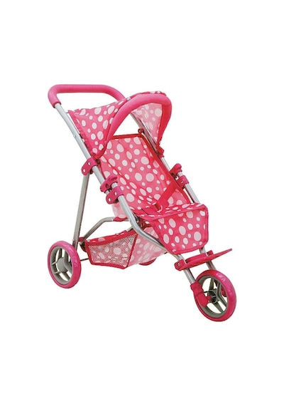 3 Tekerlekli Metal Puset Pembe