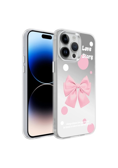 Apple Uyumlu iPhone 14 Pro Kılıf Airbagli Parlak Tasarımlı Renkli Desenli Kapak Mimbo