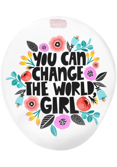 You Can Change The World Girl Baskılı Bilek Destekli Mouse Pad Mousepad