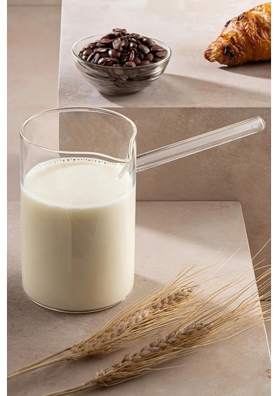 Tohana Cam Cezve 400 Ml. Saplı Borosiklat Cezve