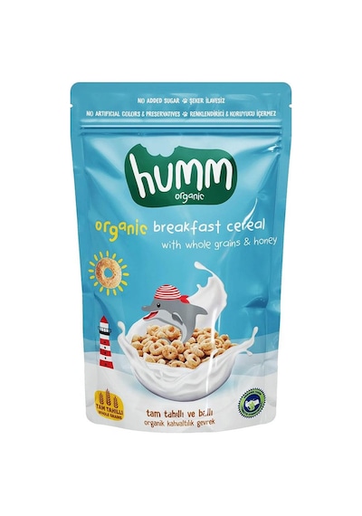 Humm Organik Tam Tahıllı ve Ballı Kahvaltılık Gevrek 80 G
