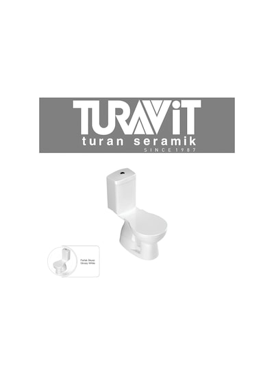 Turavit 1503 Çocuk Kanallı Alttan Çıkışlı Klozet Nkp Yavaş Kapak