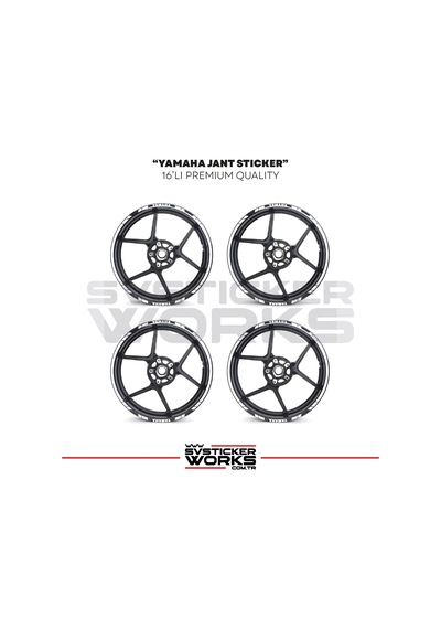 Yamaha Jant Sticker Seti Yüksek Kalite 16lı Jant Set Yamaha Uyumlu 97020756
