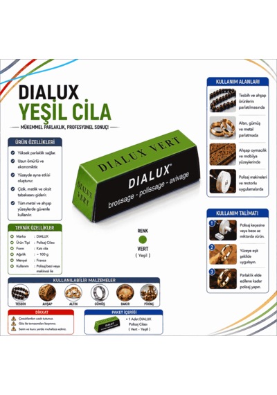 Dialux Polisaj Cila - Dialux Yeşil Cila