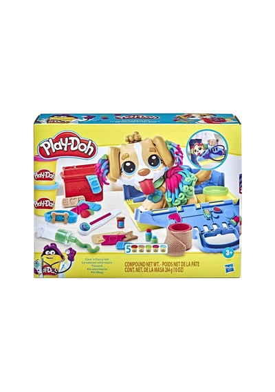 F3639 Play-doh Veteriner Seti +3 Yaş Çok Renkli