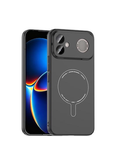 Xiaomi Poco F8 Ultra Kılıf M-safe Şarj Özellikli Kamera Korumalı Sert Pc Elio Kapak Siyah