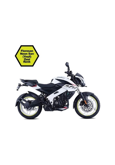 Bajaj Pulsar Ns200 Neon Yeşil Dış Yazılı Jant Sticker Modeli