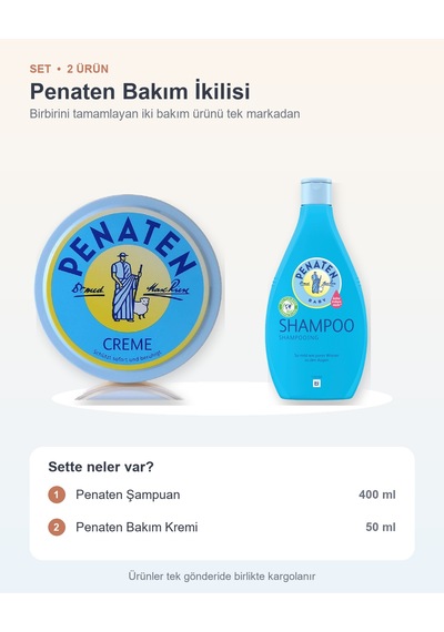 Penaten Bakım İkilisi 2 Parça: Şampuan + Bakım Kremi