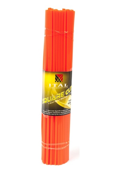 Ital Tırpan Misinası Dört Köşe 4.0 Mm 28 Cm 85 Ad.