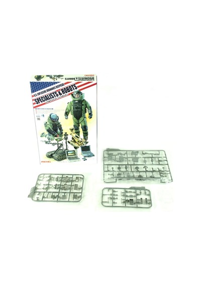 1/35 Bomba İmha Ekibi Ve Robotları4 Adet Figür Maketi, Meng Hs003