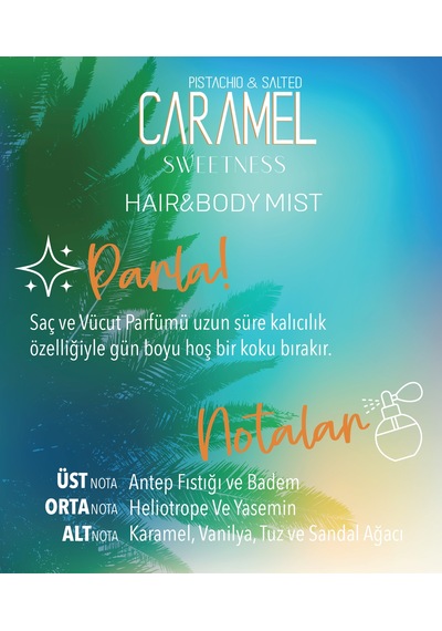 Caramel Sweetness Hair & Body Mist Saç & Vücut Spreyi 100 Ml