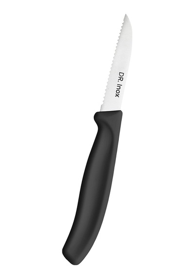 Dr. Inox Trıtıklı Soyma Bıçağı 19 Cm Siyah Siyah