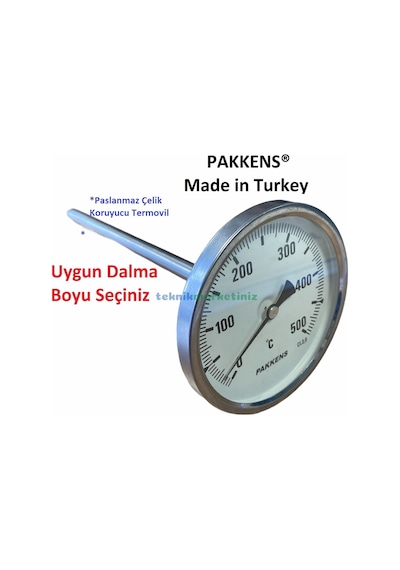 Teknikmarketiniz Kazan.ekmek.pide.köy.kara Taş Fırın Termometresi