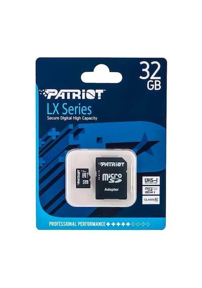 Patriot 32gb Lx Serıes Uhs-ı Adpt Microsdhc Kart Psf32gmcsdhc10