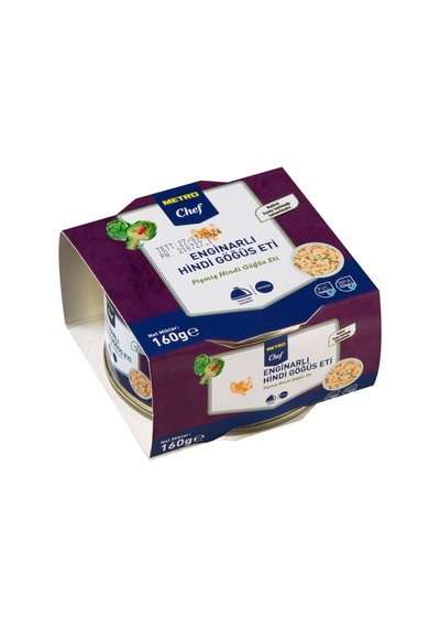 Metro Chef Enginarlı Hindi Göğüs Eti Konservesi 160 G - %40 Hindi Eti, %40 Engin 2'li Ekonomik Tarı