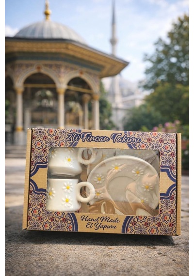Hediyelik Papatya Desenli El Yapımı Seramik Türk Kahve Fincanı Espresso Kahve Fincan Seti 2li Set Hediyelik Çok Renkli Hediyelik Papatya Desenli El Yapımı Seramik Türk Kahve Fincanı Espresso Kahve Fincan Seti 2li Set Hediyelik Çok Renkli