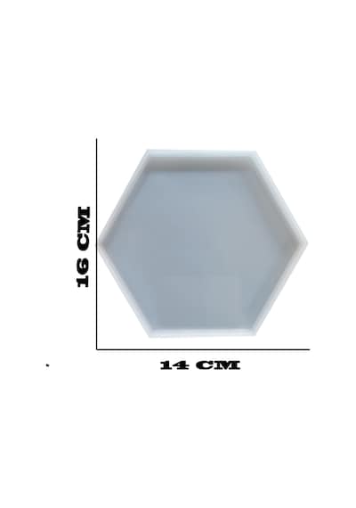 Epoksi Silikon Kalıp Altıgen Düz 14 CM