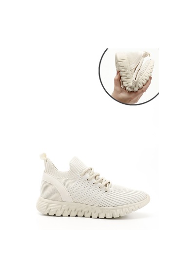 Gönderi(R) Gönderi R Triko Bağcıklı Memory Foam Tabanlıklı Comfort Sneaker Nude