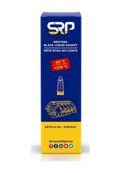 Srp Universal 330C° Sıvı Conta Siyah 70 ML