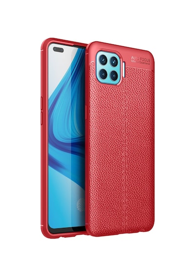 Oppo Reno 4 Lite Uyumlu Kılıf Auto Focus Kapak - Kırmızı