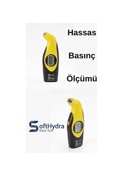Dijital Basınç Ölçer Manometre 0-10 Bar Lastik, Su Arıtma Tankı Ve Kompresör Uyumlu Diğer