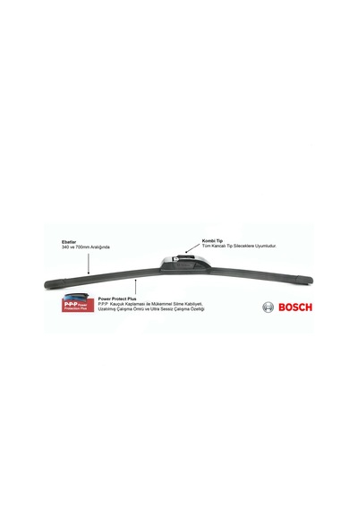 Citroen C1 Muz Silecek Takımı 2005-2013 Bosch Aerotwin