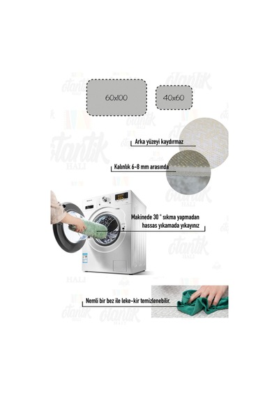 Buççin Online Mağaza Dijital Baskılı Kaymaz Taban Sevimli Kedicik Banyo Paspası Ikili Klozet Takımı 40x60 60x100 -p20 Çok Renkli
