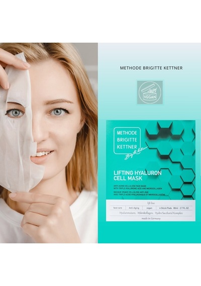 Methode Brigitte Kettner Lifting Hyaluron Cell Mask 4er Set Hyaluron Destekli Sıkılaştırıcı Maske