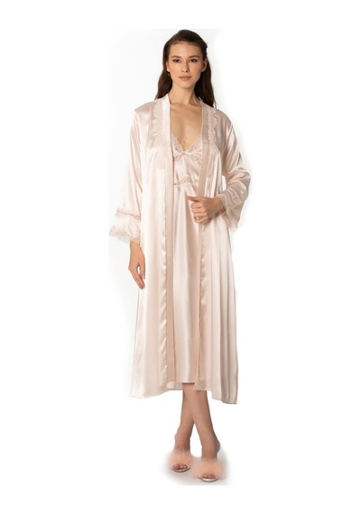 Pierre Cardin 6960 Kadın Saten Altılı Set - İnci Pudra