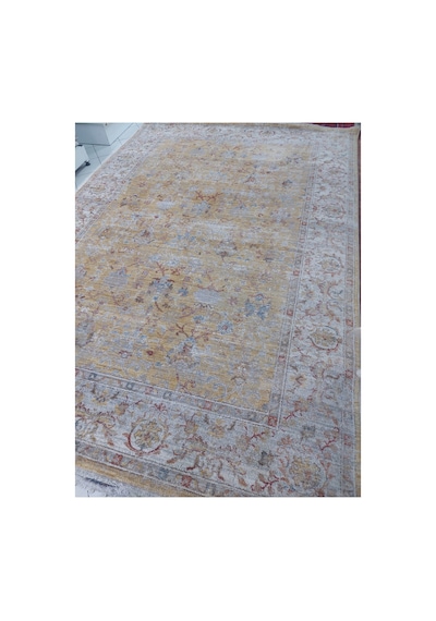 İpek Halı Venüs 160x230 4m2 Polyester İplik Dokuma Halı Krem / Gold