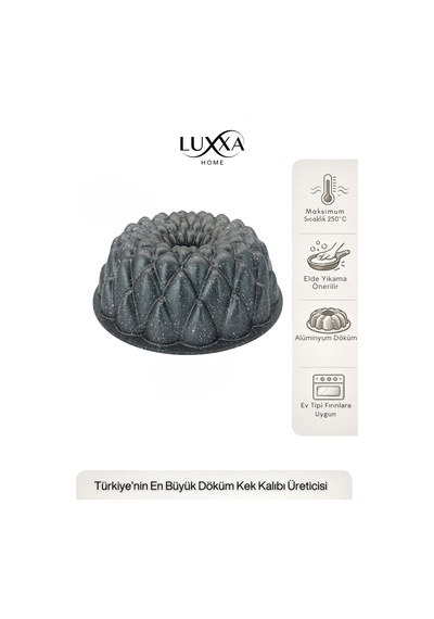 Pigna Döküm Kek Kalıbı 24cm Antrasit Antrasit