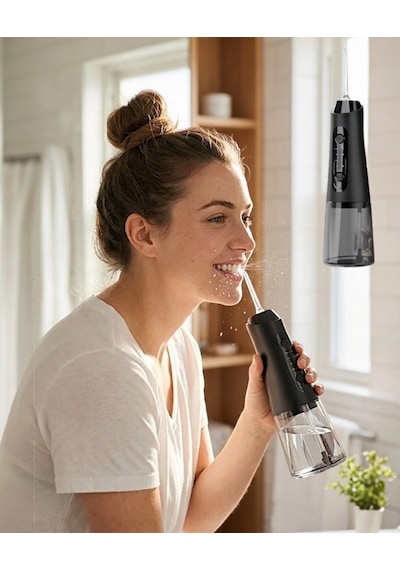 Amf11 Auhma Smart Akıllı Ağız Duşu Çoklu Hız Ayarlı Siyah
