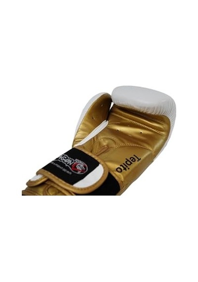 30341 P Tepito Boks Eldiveni Muay Thai 2024 Yeni Seri 0424 Beyaz Altın 14 Oz Açık Pembe