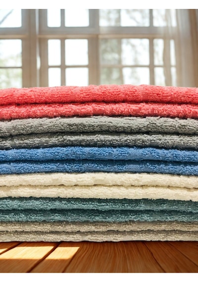 Miosse Pure 12 Adet 30x50 Cm El-yüz-mutfak Havlu Seti Çok Renkli