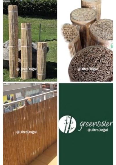 Greenosier 1mx1m Hasır Kamış Çit
