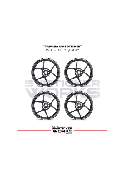 Yamaha Jant Sticker Seti Yüksek Kalite 16lı Jant Set Yamaha Uyumlu 70891246