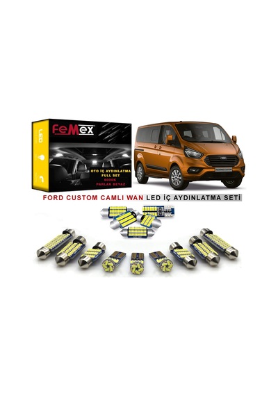 Ford Custom Hususi LED İç Aydınlatma Ampul Seti FEMEX Parlak Beyaz