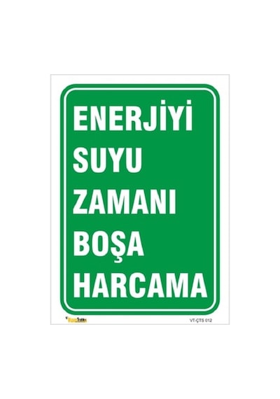 Enerjiyi Suyu Boşuna Harcamayınız - Isg Levhası Levha 25x35 Cm Galvaniz Saç 0,4 Mm