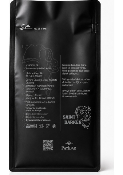 Saint Darker Exclusive Espresso Çekirdek Kahve 500 G